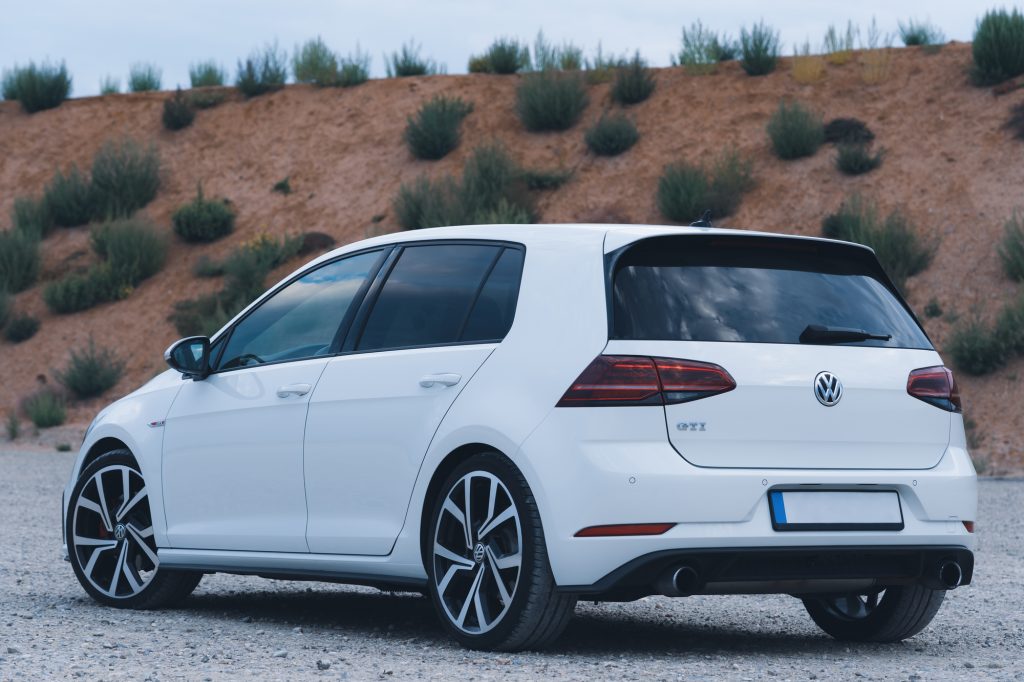 white Volkswagen after Volkswagen repair in davie fl