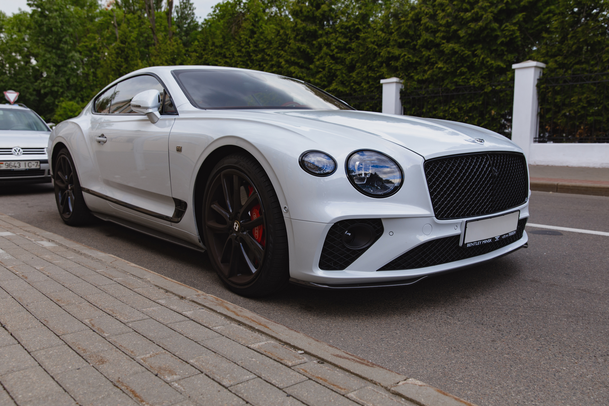 White Bentley after Bentley Service Davie FL