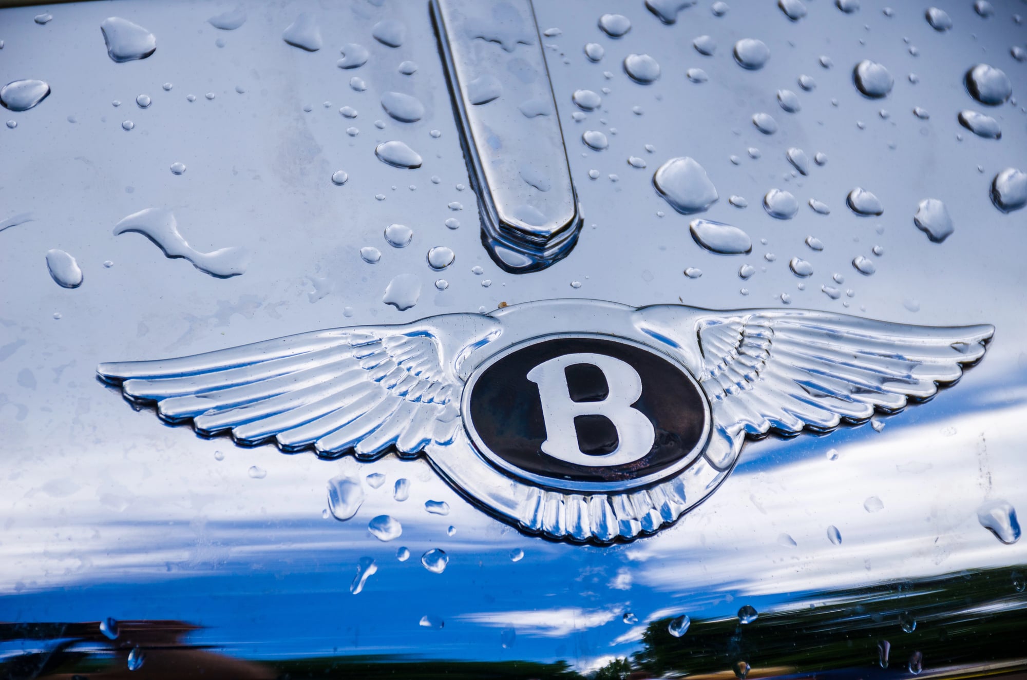 Front of a Bentley after Bentley Service Davie FL